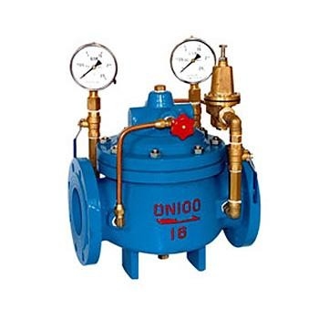 Υδραυλική πίεση νερού που μειώνει τις βαλβίδες DN65 DIN/BS/AWWA/JIS